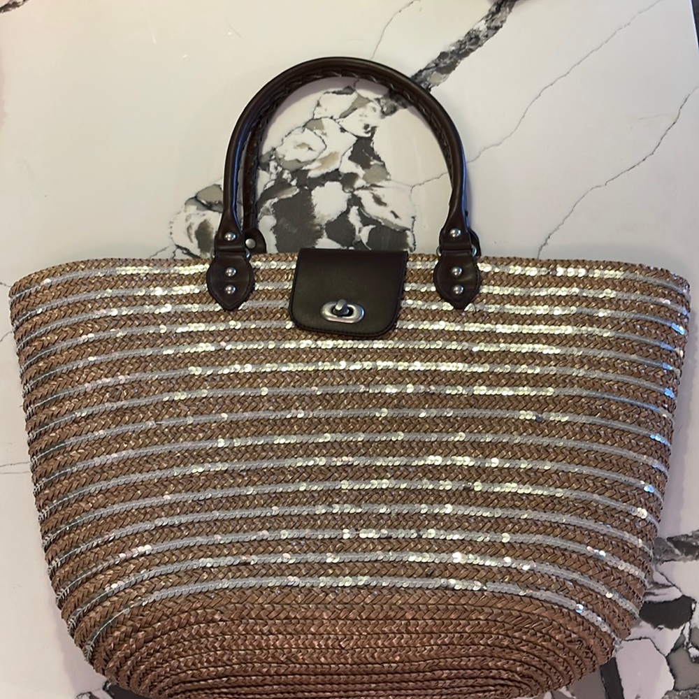 Calypso St. Barth for Target woven tote bag